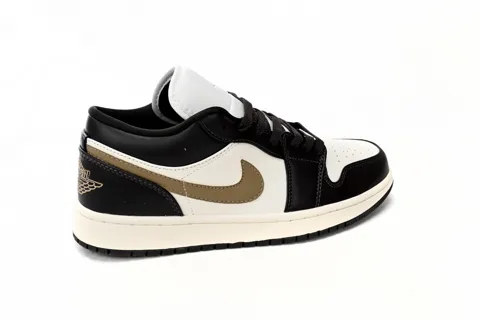Air Jordan 1 Low Black/White/Brown – photo 3