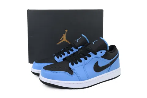 Air Jordan 1 Low Black/Blue – photo 6