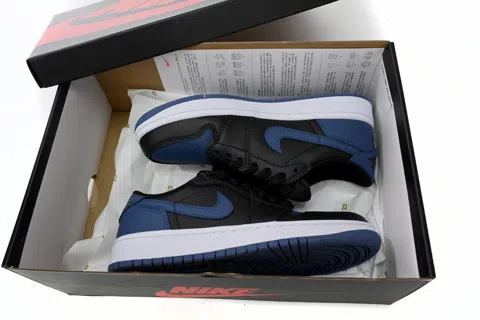 Air Jordan 1 Low Black/Navy – photo 11