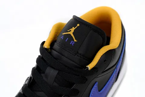 Air Jordan 1 Low Black/Purple/Yellow – photo 6