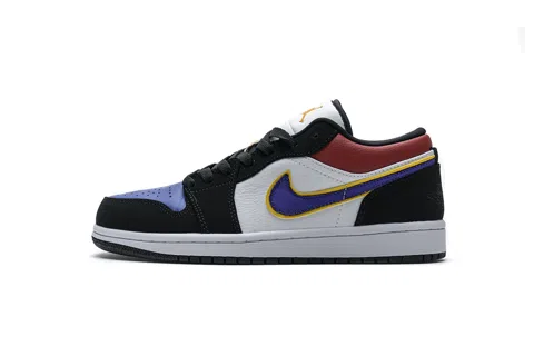 Air Jordan 1 Low Black/Purple/Blue