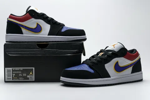 Air Jordan 1 Low Black/Purple/Blue – photo 11