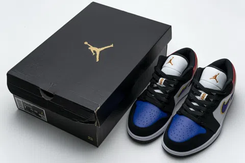 Air Jordan 1 Low Black/Purple/Blue – photo 12