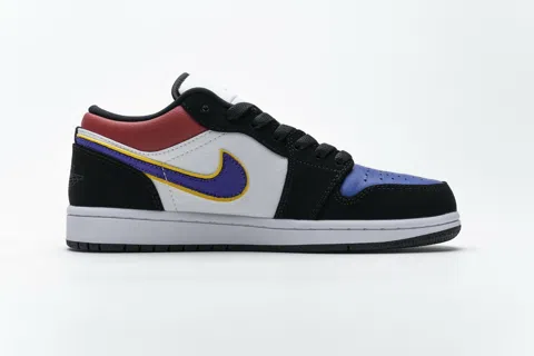 Air Jordan 1 Low Black/Purple/Blue – photo 4