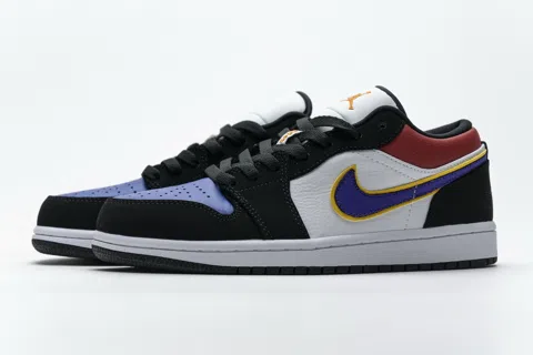 Air Jordan 1 Low Black/Purple/Blue – photo 3
