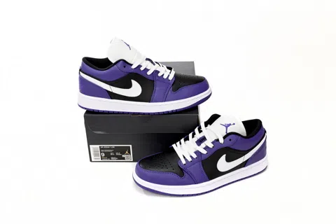 Air Jordan 1 Low Black/Purple – photo 9