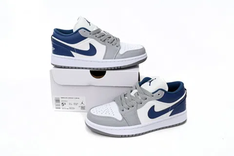 Air Jordan 1 Low Grey/Blue – photo 8
