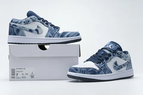 Air Jordan 1 Low Washed Canvas – photo 12