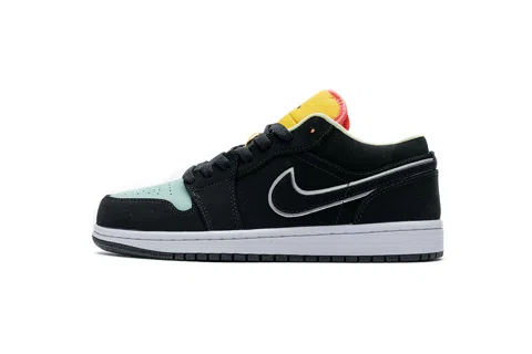 Air Jordan 1 Low White/Black/Green