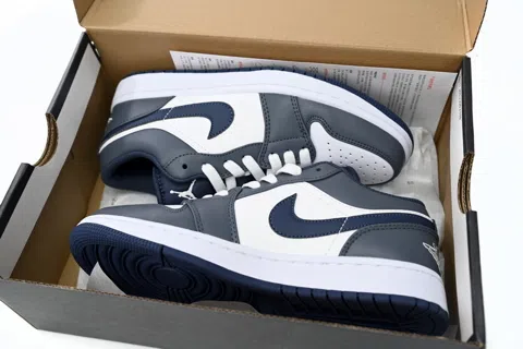 Air Jordan 1 Low White/Grey/Blue – photo 10