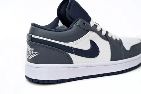 Air Jordan 1 Low White/Grey/Blue – photo 3