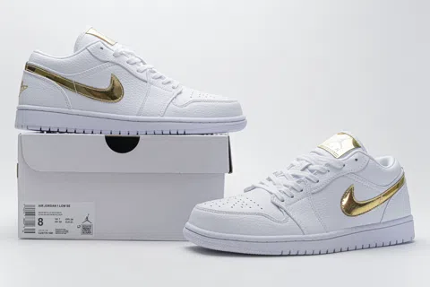 Air Jordan 1 Low White/Gold – photo 12