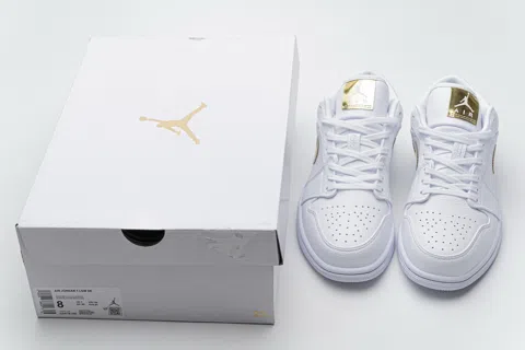 Air Jordan 1 Low White/Gold – photo 11