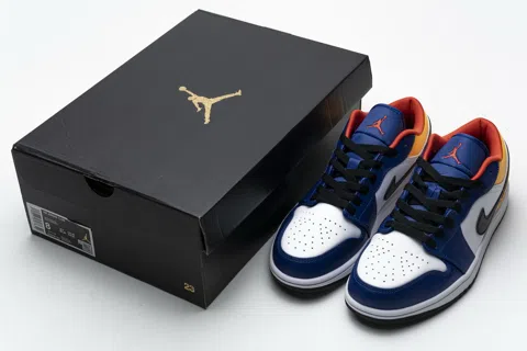 Air Jordan 1 Low White/Blue/Yellow – photo 11