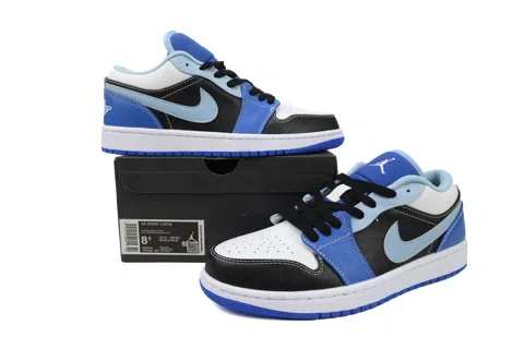 Air Jordan 1 Low White/Blue/Black – photo 7