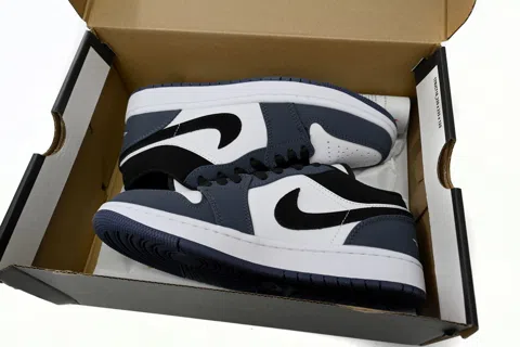 Air Jordan 1 Low White/Blue/Black – photo 11