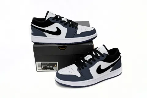 Air Jordan 1 Low White/Blue/Black – photo 10