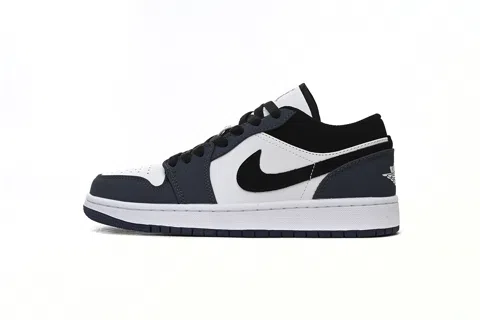 Air Jordan 1 Low White/Blue/Black – photo 3