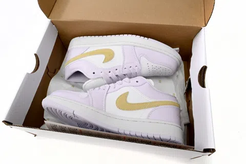 Air Jordan 1 Low White/Purple – photo 11