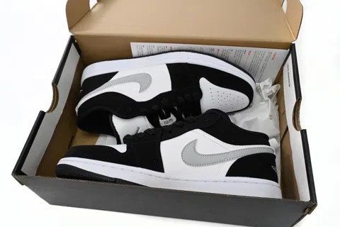 Air Jordan 1 Low Black/White/Grey – photo 10