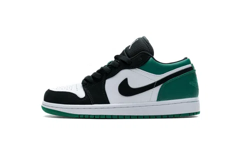 Air Jordan 1 Low Black/White/Green