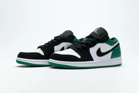 Air Jordan 1 Low Black/White/Green – photo 5