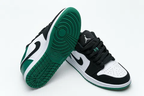 Air Jordan 1 Low Black/White/Green – photo 3