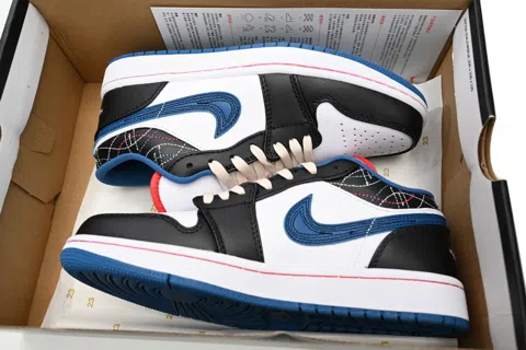 Air Jordan 1 Low Black/Industrial Blue – photo 10