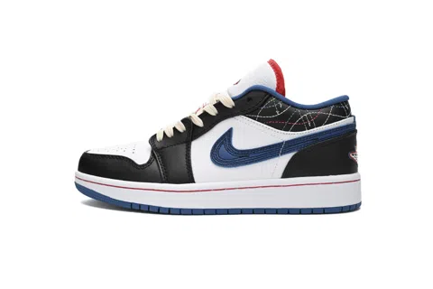 Air Jordan 1 Low Black/Industrial Blue