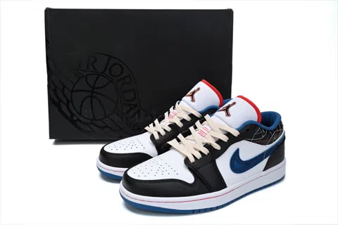 Air Jordan 1 Low Black/Industrial Blue – photo 8