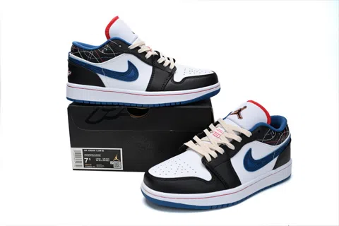 Air Jordan 1 Low Black/Industrial Blue – photo 9