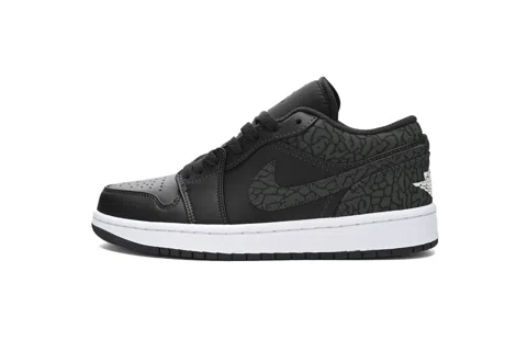 Air Jordan 1 Low Black Elephant