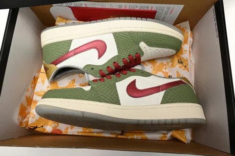 Air Jordan 1 Low White/Green – photo 9