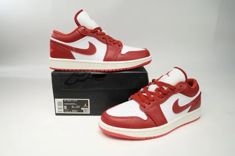 Air Jordan 1 Low White/Dune Red – photo 8