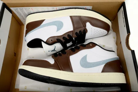 Air Jordan 1 Low Mocha Blue Grey – photo 8
