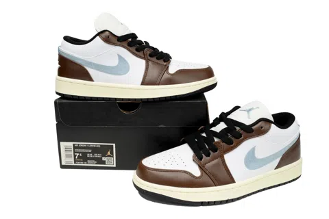 Air Jordan 1 Low Mocha Blue Grey – photo 7
