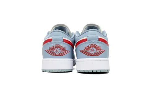 Air Jordan 1 Low Bleu/Rouge Dune – photo 3