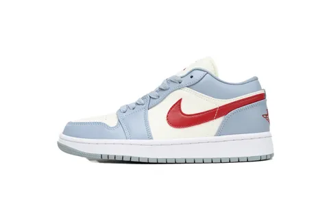 Air Jordan 1 Low Bleu/Rouge Dune