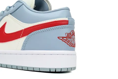 Air Jordan 1 Low Bleu/Rouge Dune – photo 5