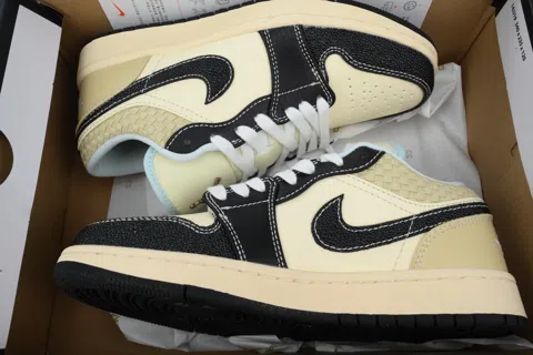 Air Jordan 1 Low Coconut Milk Black – photo 8
