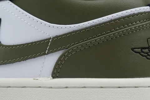 Air Jordan 1 Low Black Toe Medium Olive – photo 5