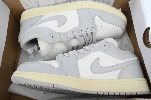 Air Jordan 1 Low Light Grey/Sail – photo 8