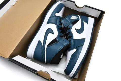 Air Jordan 1 Mid Green Obsidian – photo 12