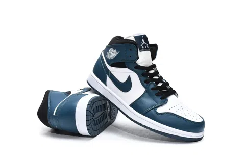 Air Jordan 1 Mid Green Obsidian – photo 4