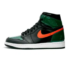 Air Jordan 1 High Black/Orange Patent