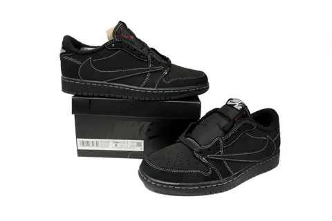 Travis Scott x Air Jordan 1 Low Black Phantom – photo 8