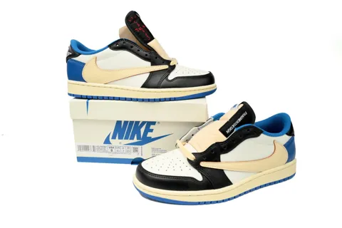 Travis Scott x Air Jordan 1 Low Military Blue – photo 8