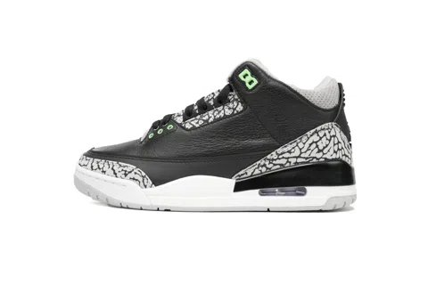 Air Jordan 3 Black/Green Glow