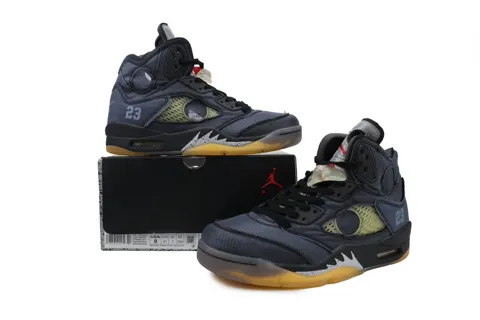 Off-White x Air Jordan 5 Black Cicada – photo 7