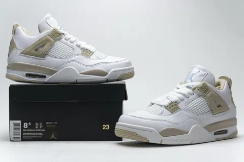 Air Jordan 4 White/Gold – photo 11
